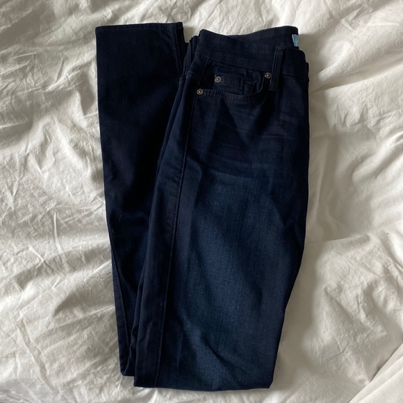 7 for all mankind high rise skinny - Picture 1 of 5